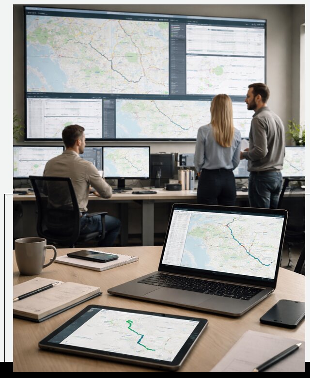 Трекинг грузов и Fleet Management, мониторинг автопарка в Красноярске