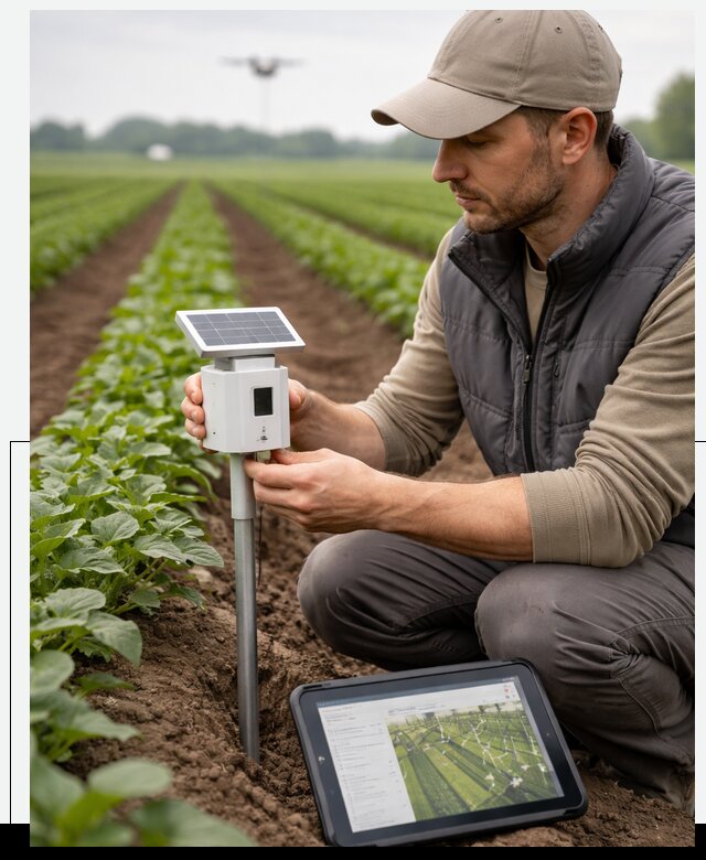 IoT мониторинг сельскохозяйственных полей и контроля в Красноярске