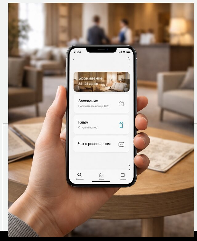 Мобильное приложение для гостей отеля в Красноярске, управление сервисом